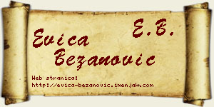 Evica Bežanović vizit kartica
